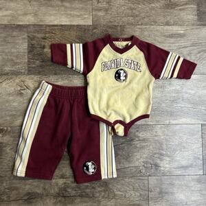 Florida State Seminoles FSU Long Sleeve Bodysuit & Pant Set Infant 6-9 Months